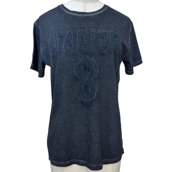 Dior | Tops | Christian Dior Tshirt Top Tiedye Navy Blue Denim